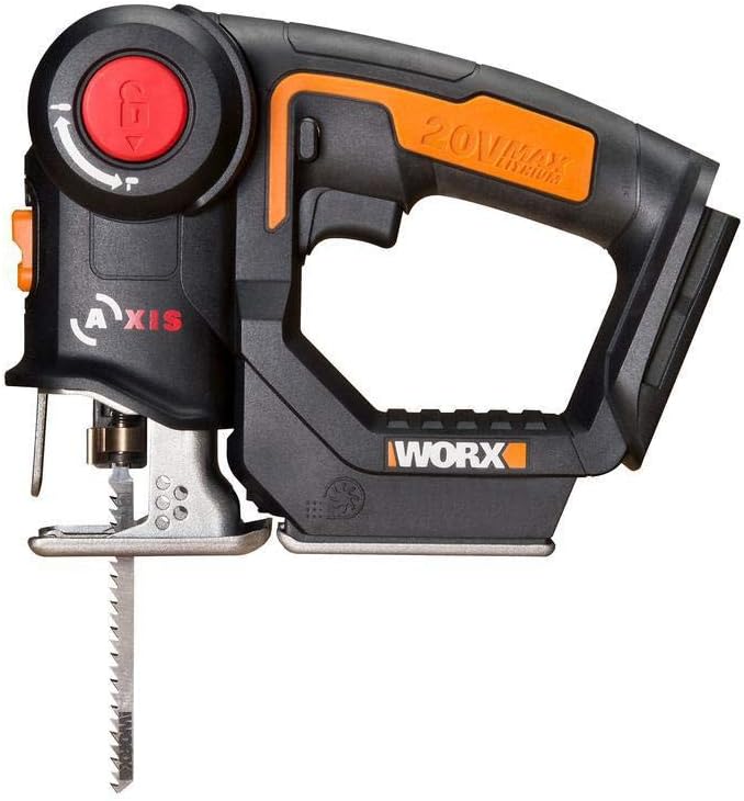 WORX Cordless Reciprocating Saw&Jigsaw, 20V ¾" 2-in-1 Saw, ¾" Stroke Length, 2-in-1 functions, 4 Blades for Different Materials, Compact&Lightweight Design, Tool Only, PowerShare - Image 3